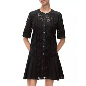 Veronica Beard Dara Mini Dress in Black 8